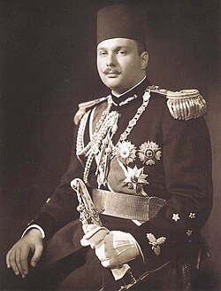 Portrait de Farouk Ier d'Égypte